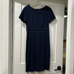 Navy blue lace dress